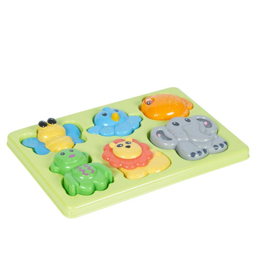 Puzzle Animali Gioco Prima Infanzia Neonato 6 Pz Giocattolo Bambini Educativo