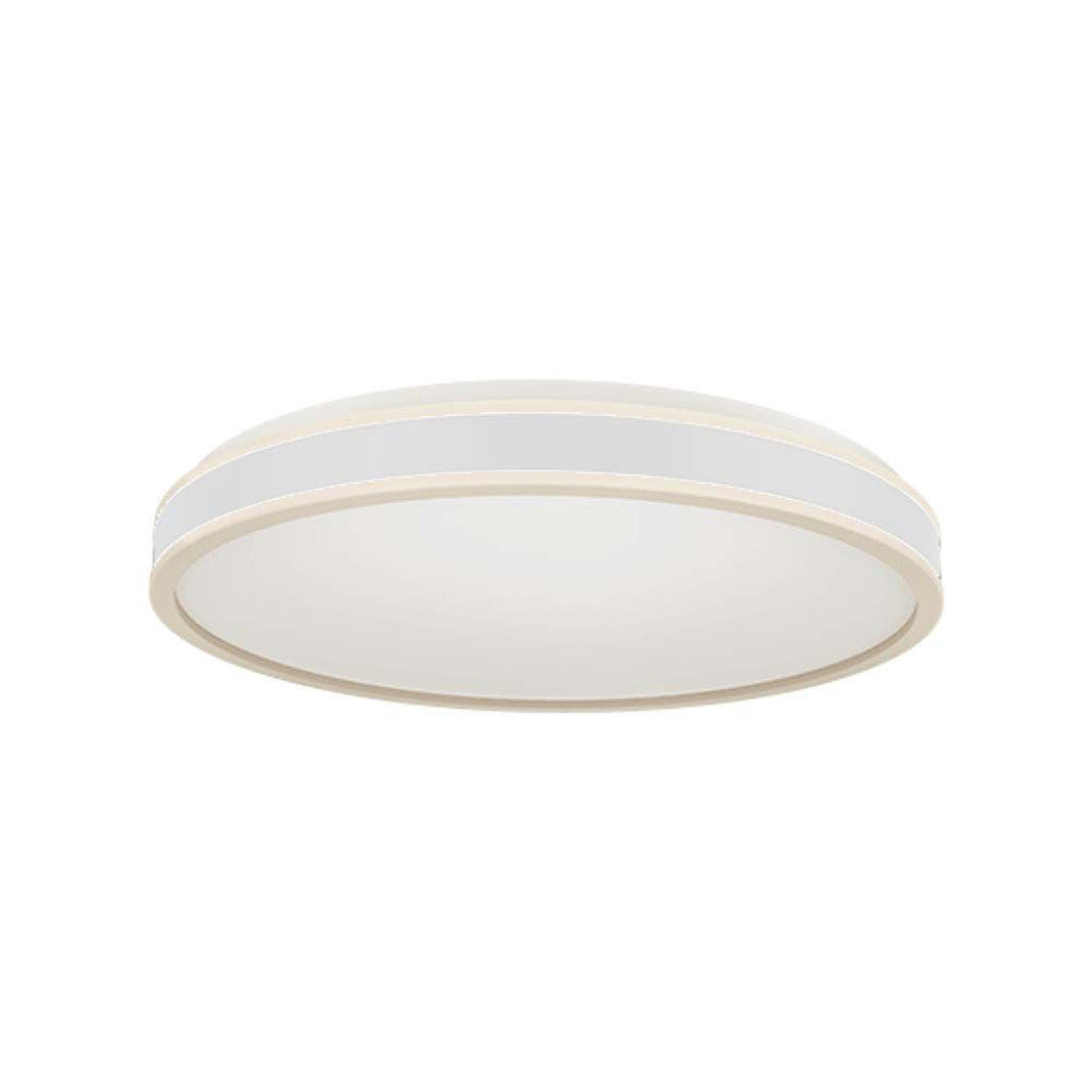 18W Led Designer Light Round White Finish 4000K Dimmable