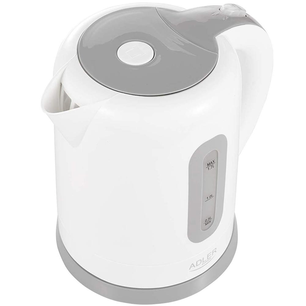 Bollitore Elettrico 1,7Lt 2200W Acqua Calda da Viaggio Cordless Senza Filo Adler