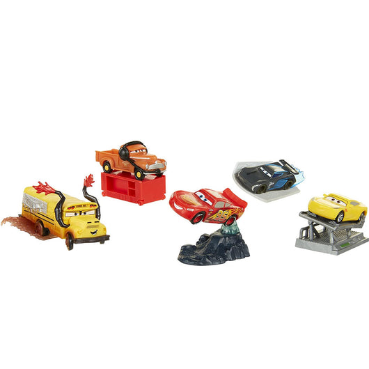 Playset 5 Action Figures Personaggi Film Disney Cars 3 Giocattolo Bambini