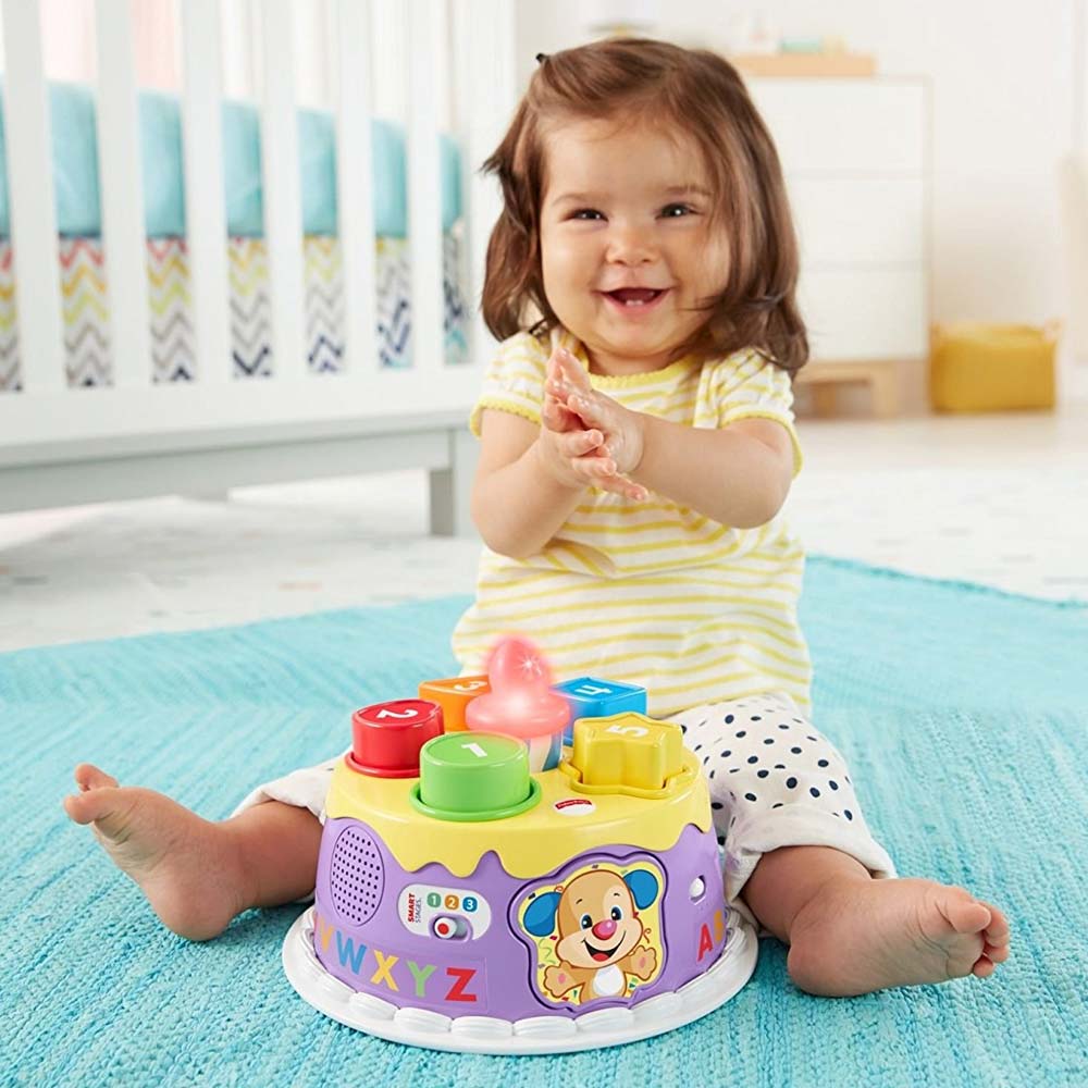 Torta Di Buon Compleanno Cagnolino Luci Suoni Musica Fisher-Price Smart Stages