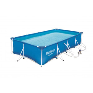 PISCINA RETT. BW STEEL PRO CM.400X211 H.81 C/POMPA 56424