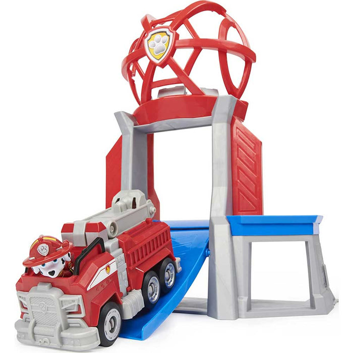 Paw Patrol The Movie Adventure City Tower con Veicolo Camion Pompieri Marshall