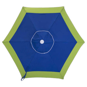 Ombrellone Mare Spiaggia Giardino Acciaio Grande 210cm Verde Blu con Custodia