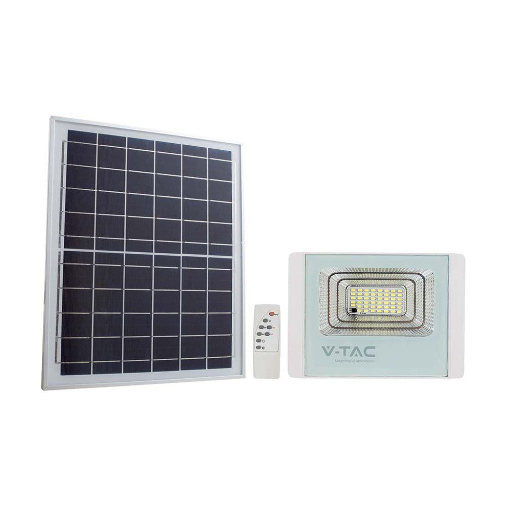 40W Led Solar Floodlight 4000K White Body