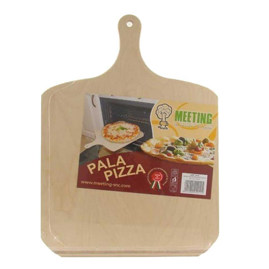 Pala per Pizza da Forno Fornetto Tagliere Legno Multistrato con Manico 49x36cm