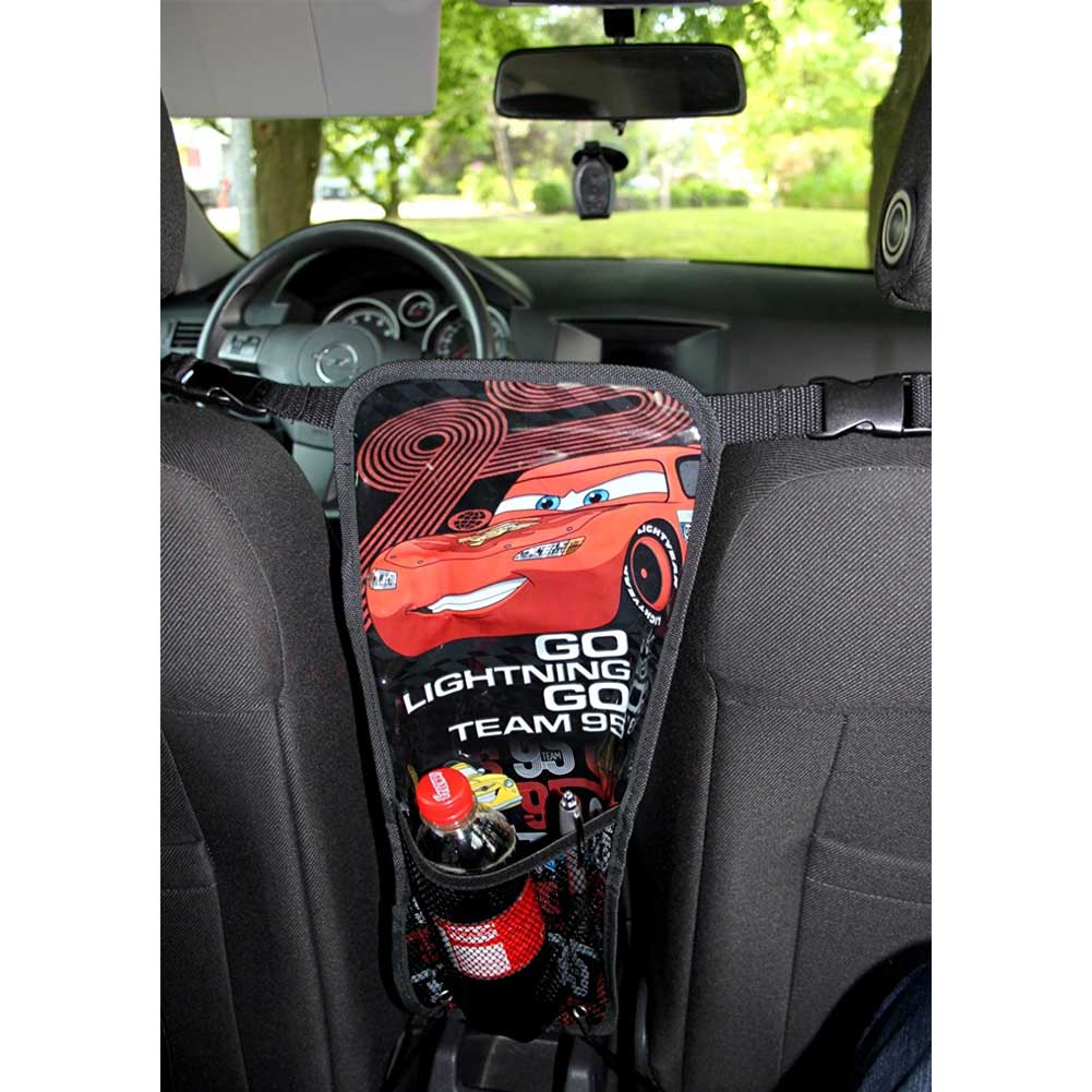 Disney Cars Combi Pocket con Tasca Portaoggetti Accessori Auto Bambini Nero