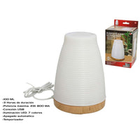 Umidificatore Aria Evaporativo Diffusore Aromi USB Luce LED 7 Color Aromaterapia