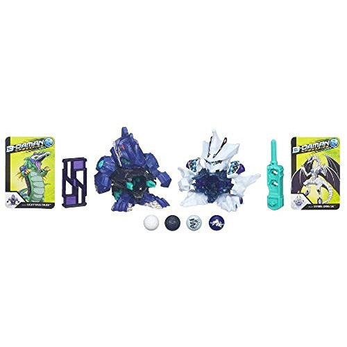 Confezione B-Daman Crossfire con Personaggi Biglie Carte da Collezione Hasbro