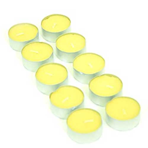 Thealight 10 Candele profumate Citronella Giardino e Casa anti zanzare 3.5 cm