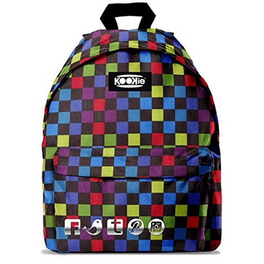 Zaino Kookie Gut Color Fantasia Multicolor Imbottito Scuola Tempo Libero Unisex