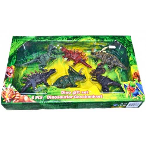 Play-Set Dinosauri 6 Pezzi Preistoria Eddy Toys Giochi Bambini 2 Mod. Assortiti