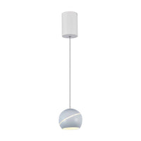 8. 5W Led Hanging Lamp Î¦180 Adjustable Wire Touch On/Of White Body 3000K