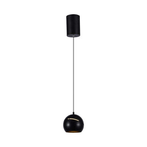 8. 5W Led Hanging Lamp Î¦180 Adjustable Wire Touch On/Of Black Body 3000K