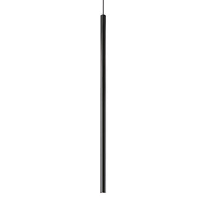 Lampadario Contemporaneo Ultrathin Metallo Nero Led 12W 3000K Ip20