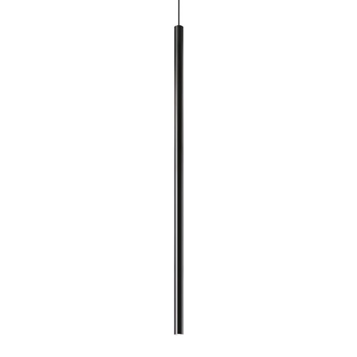 Lampadario Contemporaneo Ultrathin Metallo Nero Led 12W 3000K Ip20