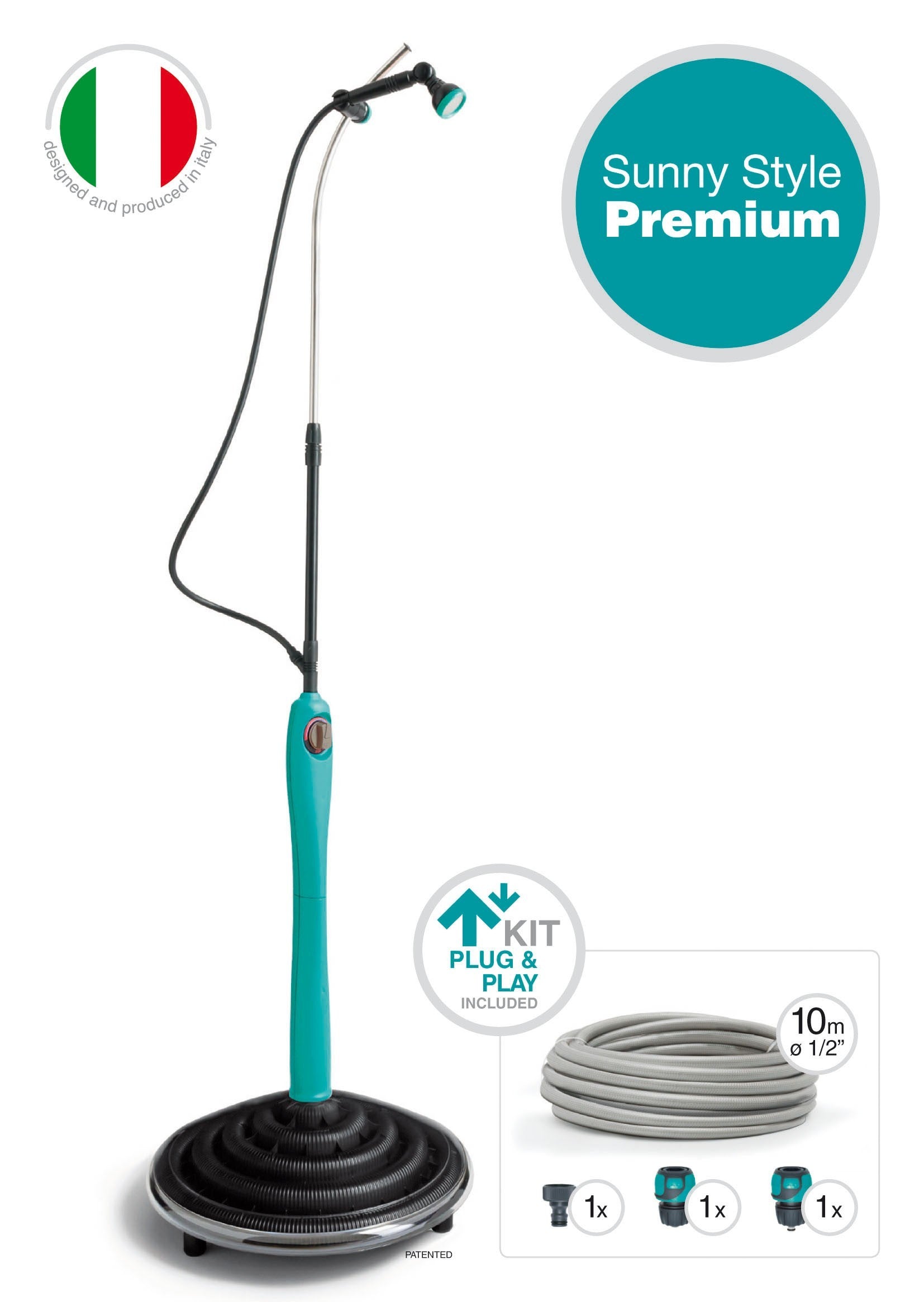 DOCCIA SOLARE SUNNY STYLE PREMIUM 5526 DA GIARDINO CON MISCELATORE ACQUA CALDA