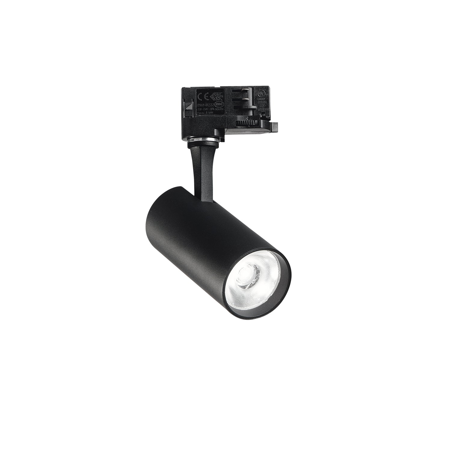 Illuminazione A Binario Contemporaneo Fox Alluminio Nero Led 15W 4000K Ip20