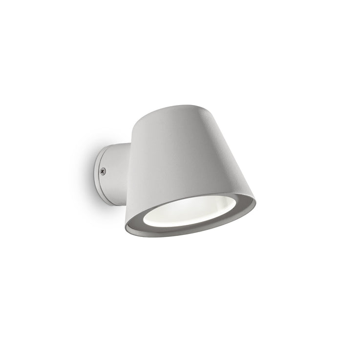 Applique Da Parete Contemporaneo Gas Alluminio Bianco 1 Luce Gu10 28W Ip43