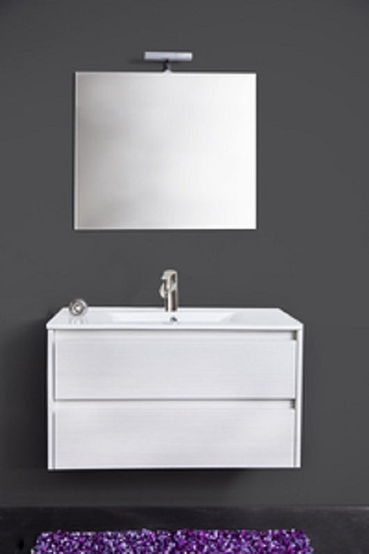 MOBILE BAGNO SOSPESO FEDERICA COMPLETO 90X42X50H BIANCO PORTUNA