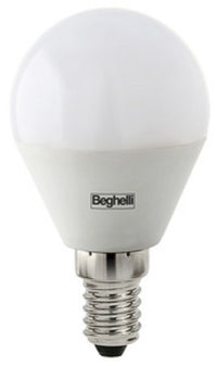 LAMPADA 10PZ BEGHELLI LED 56819 SFERA E14 W5 FREDDA 6500K LAMPADINA