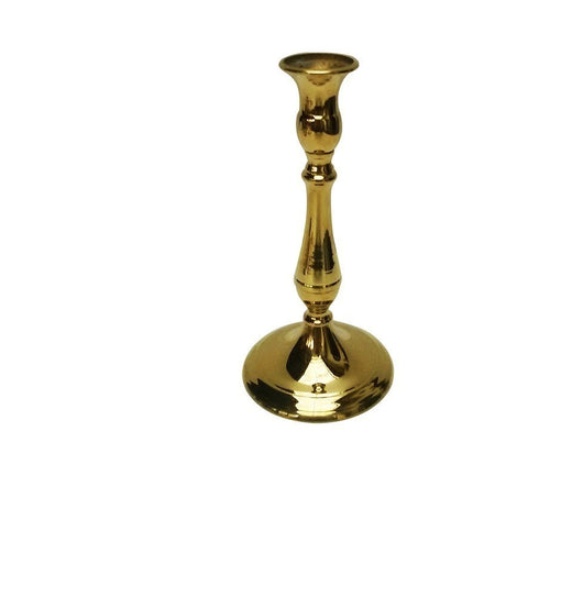 CANDELABRO PORTA CANDELA IN OTTONE 1 POSTO ART.2073/1