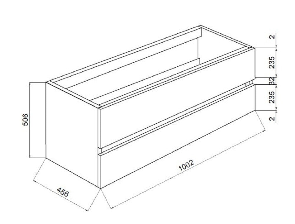 MOBILE BAGNO CON LAVABO E SPECCHIO INCLUSI FINITURA ROVERE GRIGIO 105X47X53H Cm