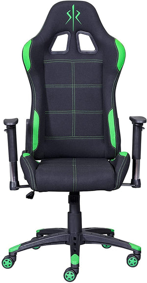 SEDIA POLTRONA GAMING GREEN O UFFICIO PROFESSIONALE ERGONOMICA 66x50x127-134 CM COLORE VERDE XL