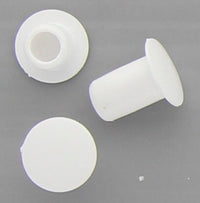 1000Pz Copriforo Plastica Mm. 6 Bianco