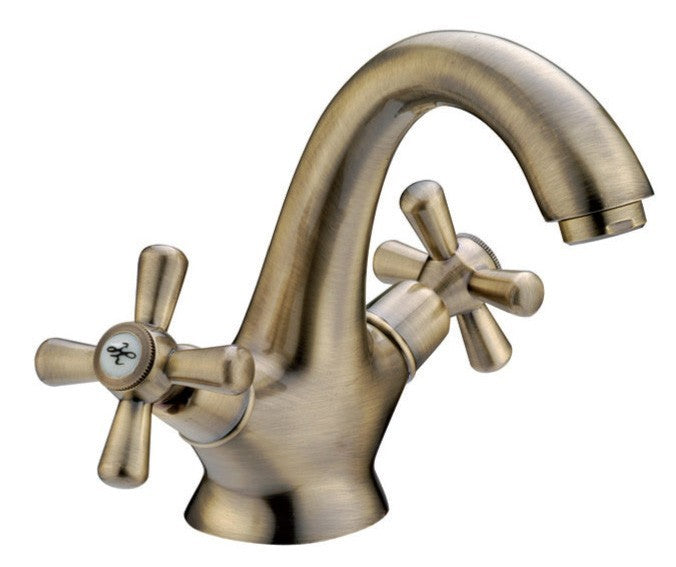 RUBINETTO MISCELATORE PER LAVABO SERIE CROCE SOFIA BRONZO