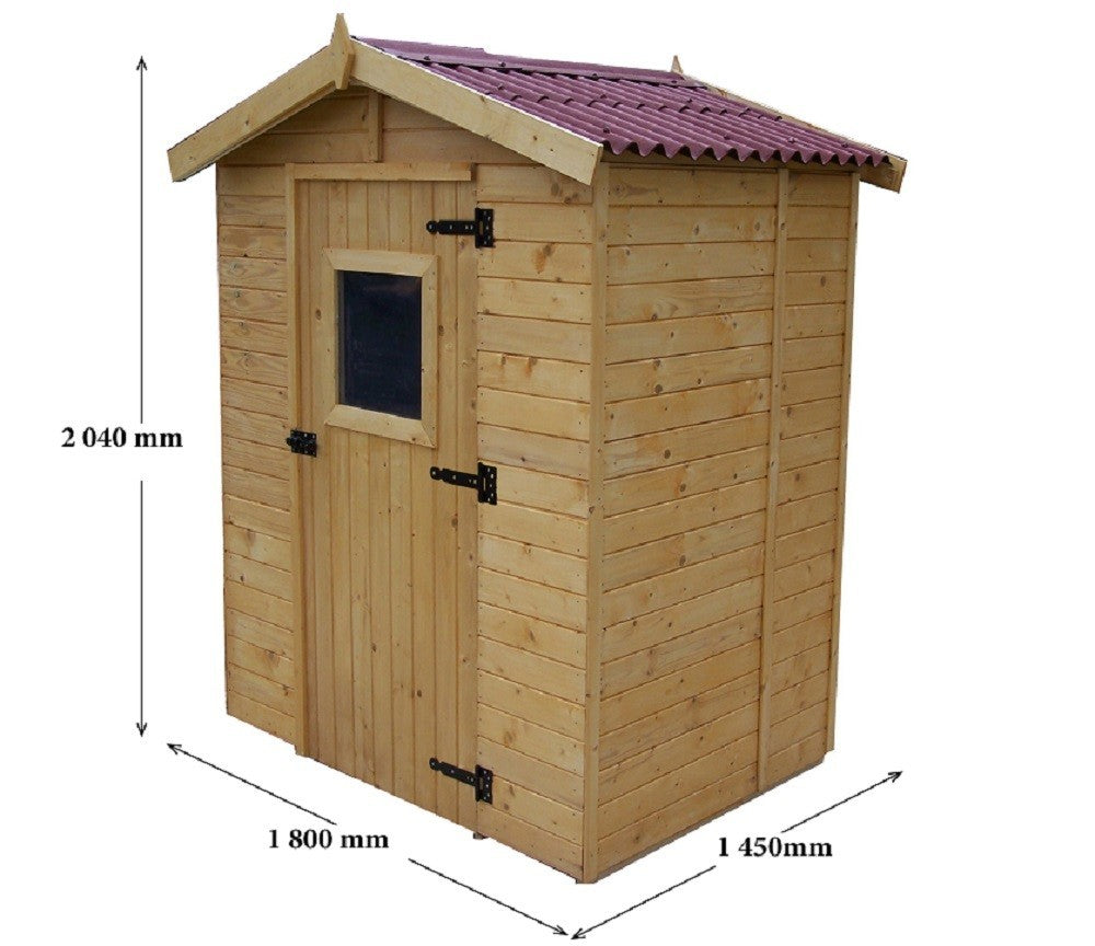 CASETTA FORESTA MOD. EDEN IN LEGNO MASSELLO A PANNELLI 16 MM 160X120 CON PAVIMENTO