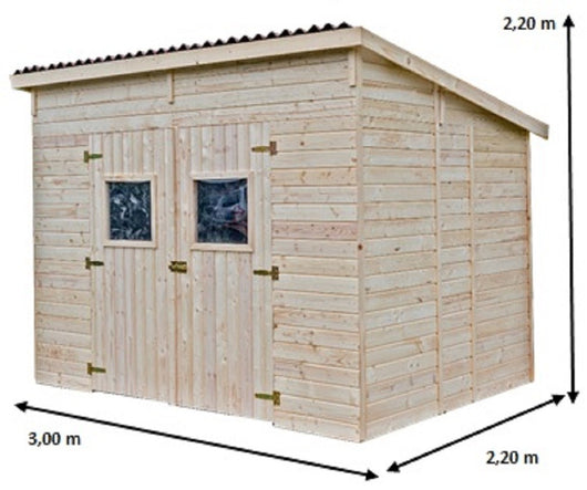 CASETTA FORESTA IN LEGNO MASSELLO A PANNELLI 16 MM 280X200 SENZA PAVIMENTO