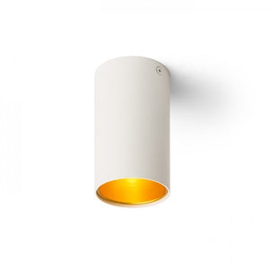 Faretto lampada TUBA da soffitto bianco opaco/oro 230V GU10 35W