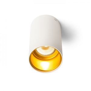 Faretto lampada TUBA da soffitto bianco opaco/oro 230V GU10 35W