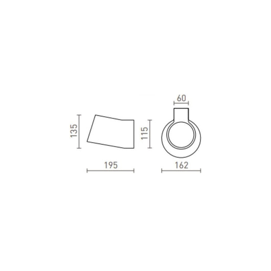 Lampada Faretto BENITA da parete gesso 230V E14 25W