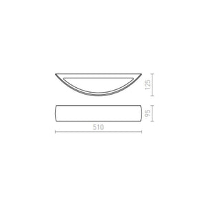 Faretto CRESCENT L da parete in gesso Verniciabile 230V E14 2x28W