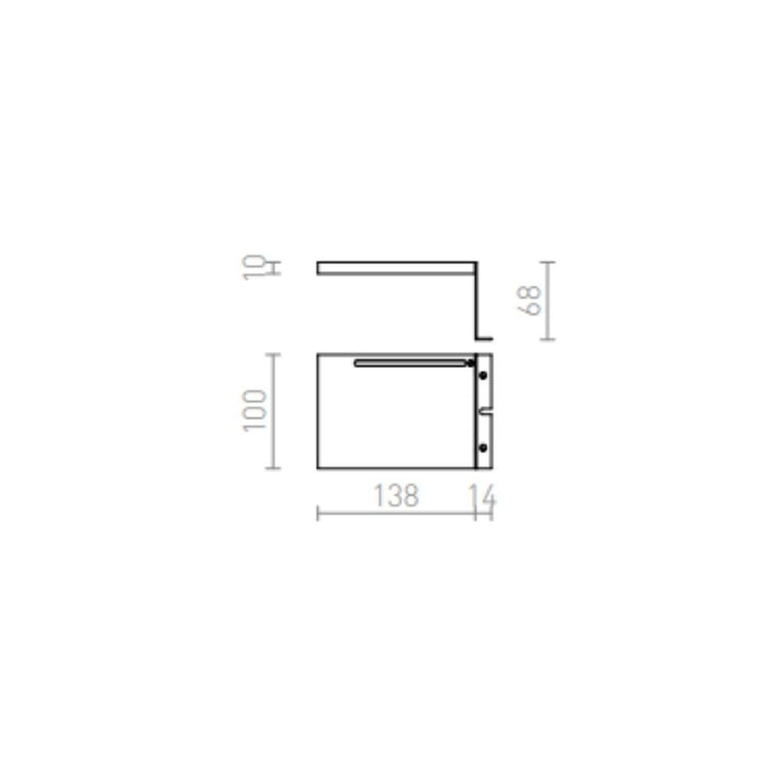 Lampada bagno PARIS per armadio  cromo 230V LED 3W 120° IP44  3000K