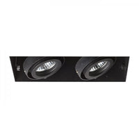 Faretto ELECTRA II nero 230V GU10 2x50W