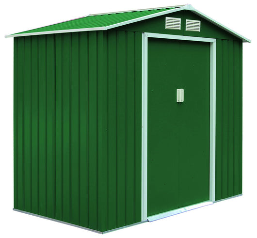 GARDEN COTTAGE METALGREEN 2 PORTE IN METALLO COLORE VERDE SENZA PAVIMENTO L.213