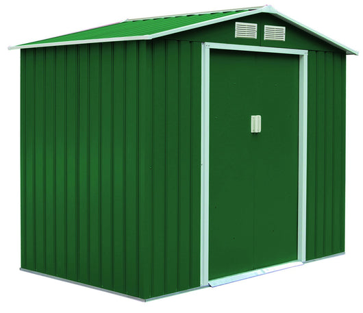 GARDEN COTTAGE METALGREEN 2 PORTE IN METALLO COLORE VERDE SENZA PAVIMENTO L.277