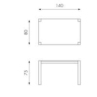 Tavolo Allungabile 140/190x80x75 cm in Legno Rovere Impiallacciato