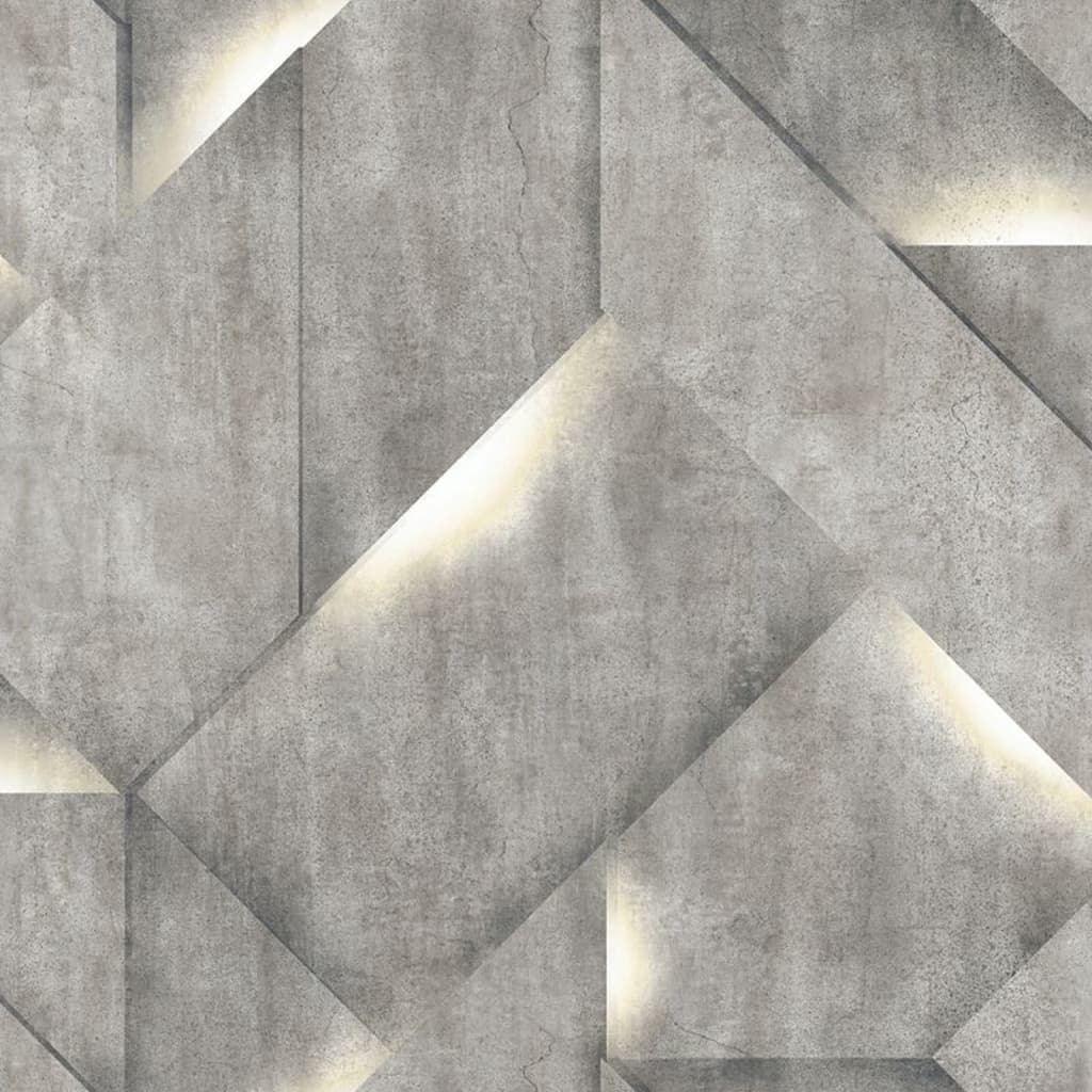 DUTCH WALLCOVERINGS Carta da Parati Onyx Grigio Scuro 442577