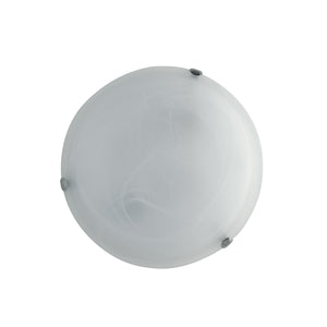 Plafoniera DUNA in vetro bianco 50 cm.