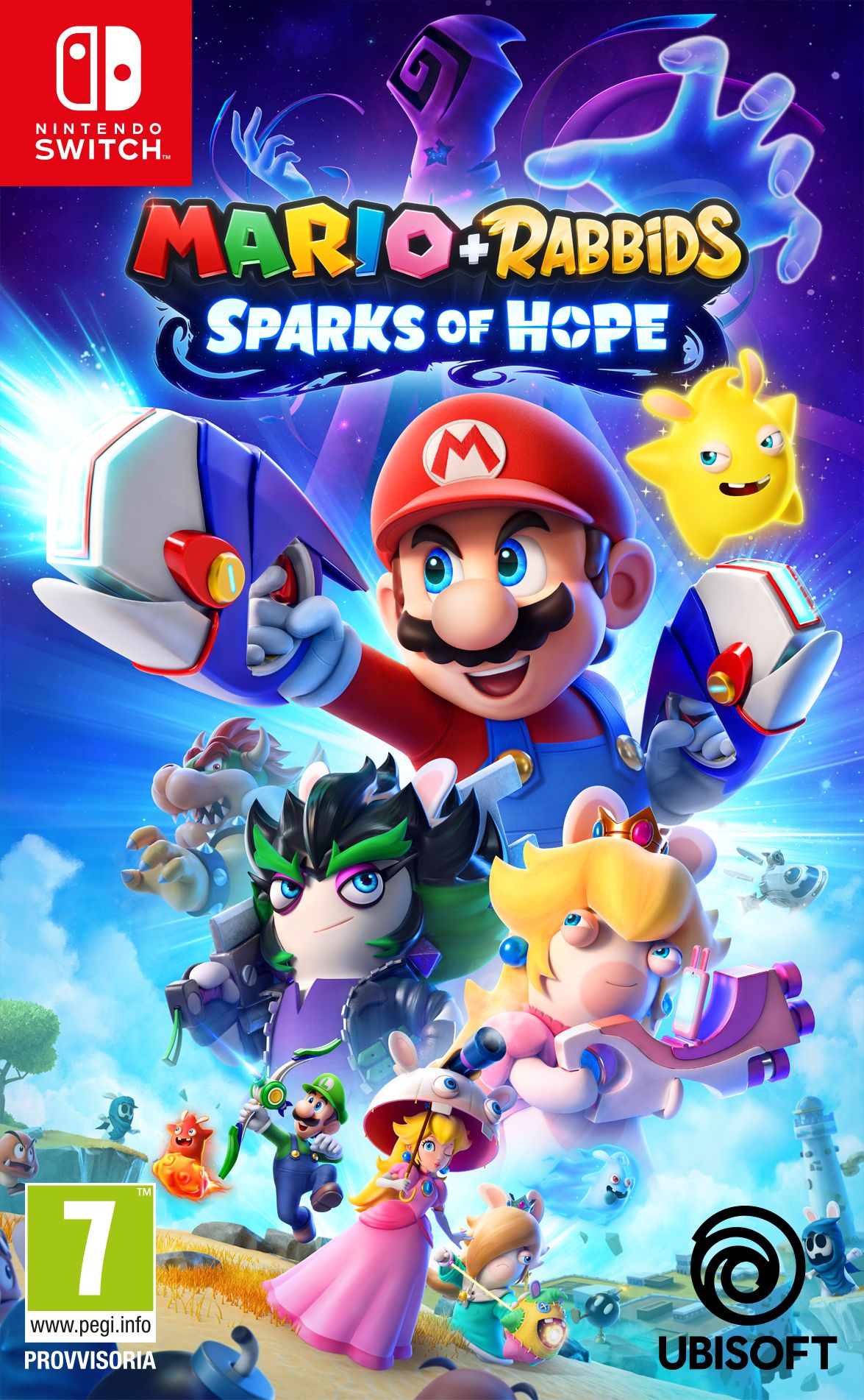 Nintendo mario + rabbids sparks of hope standard+componente aggiuntivo tedesca, inglese, esp, francese, ita nintendo switch - 300121706