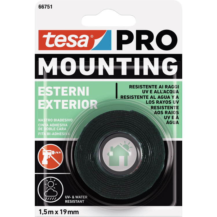 TESA NASTRO BIADES.MOUNTING PRO EST.MT.1,5X19MM.  PZ 12,0