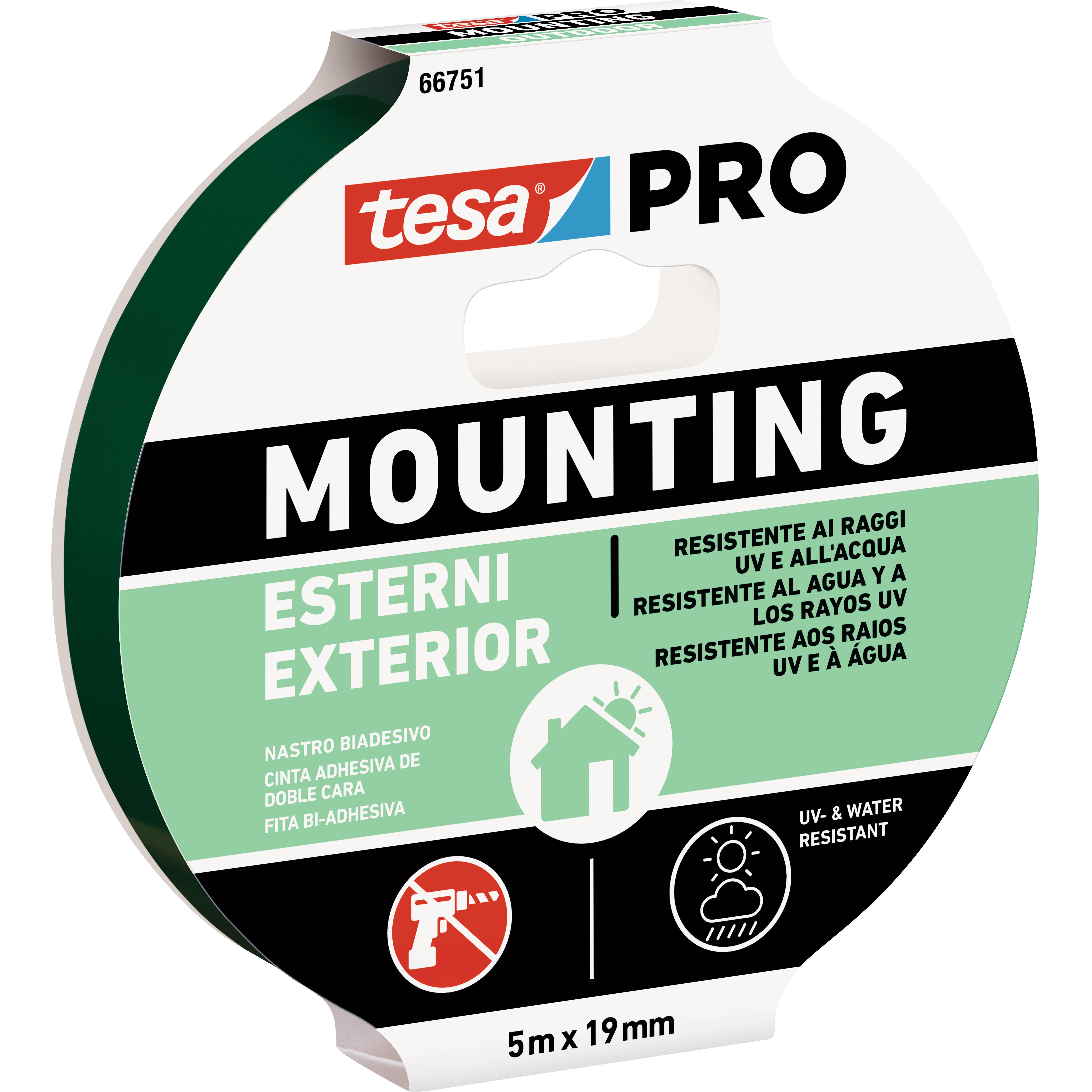 TESA NASTRO BIADES.MOUNTING PRO EST.MT.5X19MM.  PZ 10,0