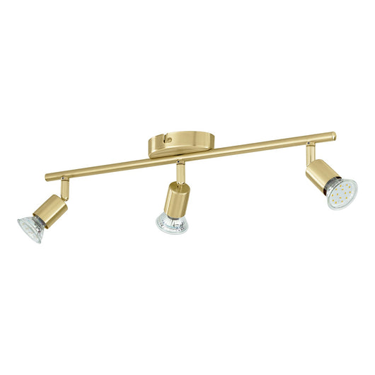 Spot Moderno Buzz Led In Acciaio Ottone 3 Luci Gu10 2,8W Ip20