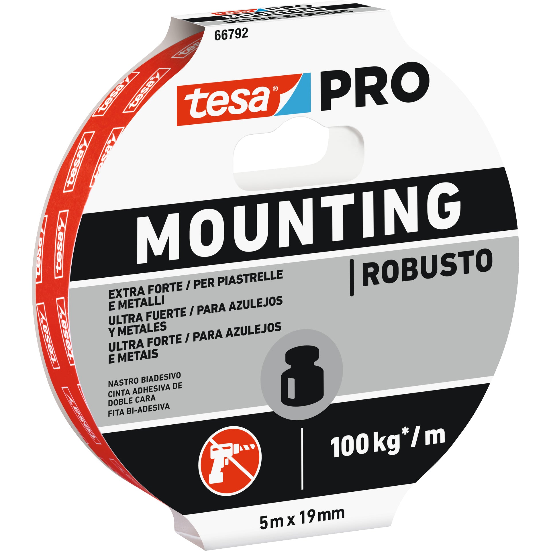 TESA NASTRO BIADES.MOUNTING PRO STRONG MT.5X19MM.  PZ 10,0