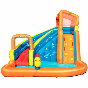 Piscina Parco Acquatico Turbo Splash con Acqua Scivolo Arrampicata e Spruzzo