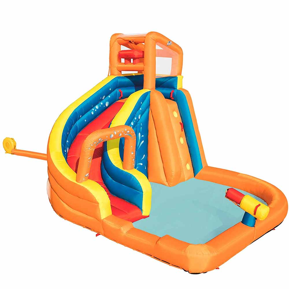 Piscina Parco Acquatico Turbo Splash con Acqua Scivolo Arrampicata e Spruzzo